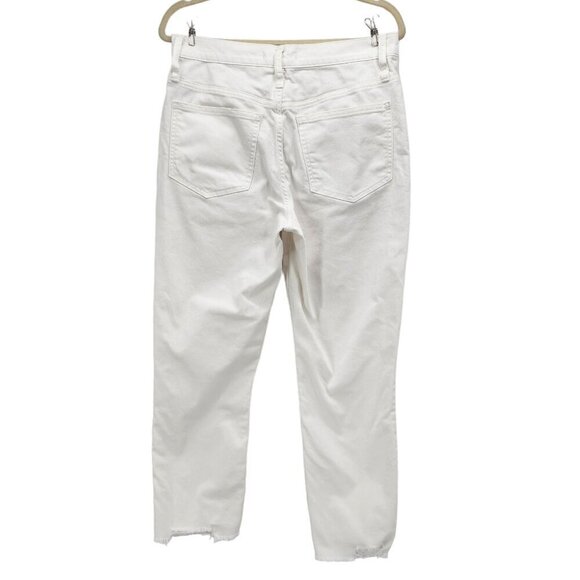 Madewell The Perfect Vintage Crop White Denim Jeans Button Fly Womens 28 - Picture 3 of 10